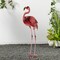 Set of 2 35.25"H Metal Standing Flamingo Garden Statue with Stakes (KD)Metal Thickness: 0.35mm